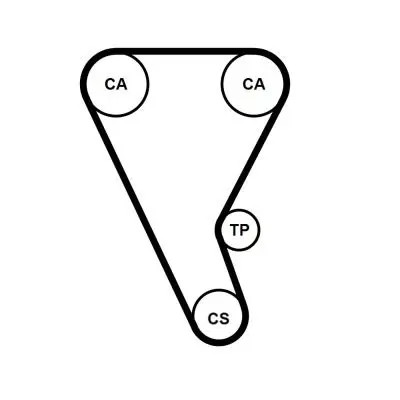Timing belt ct1257 - timing,